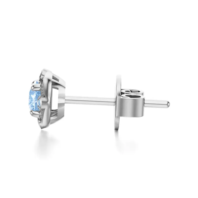 Kolczyki z topazem białe złoto AJK_026 Kolczyki z topazem białe złoto AJK_026